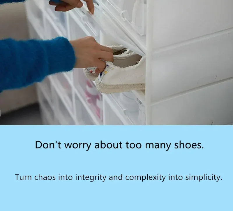 Transparent Drawer Shoe Storage Box – Ladies & Kids