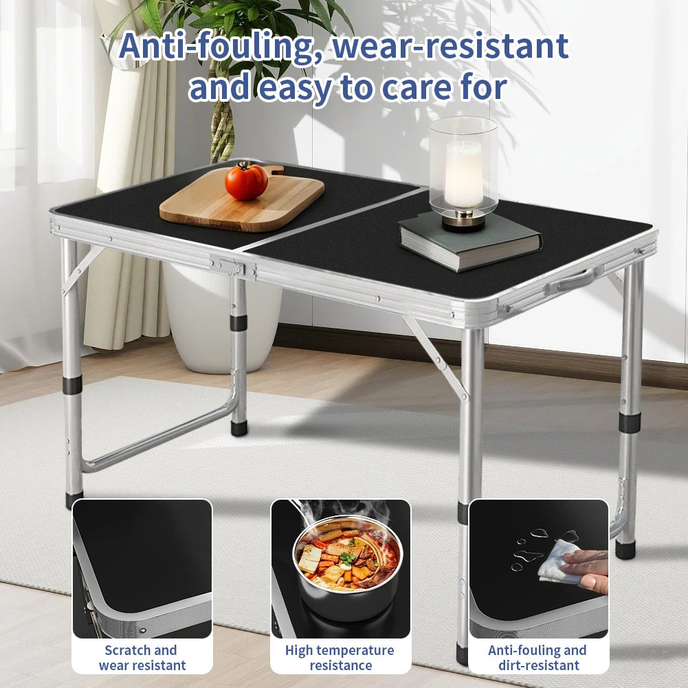 Portable Folding Camping Table with Adjustable Height