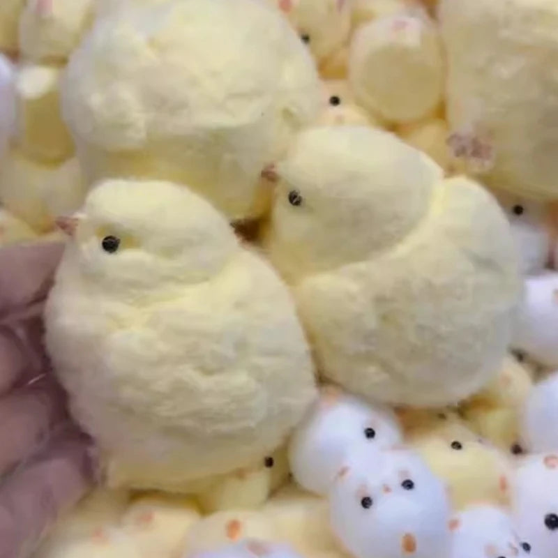 Squeeze Chick Toy Antistress Funny Life Like Chick Toy Stretchy Decompress Squeeze Toy for Office Kids Anxiety Reduce