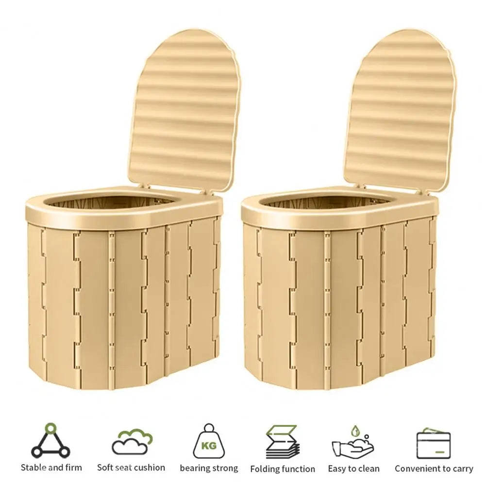 Portable Folding Camping Toilet – Wide Seat & High Load