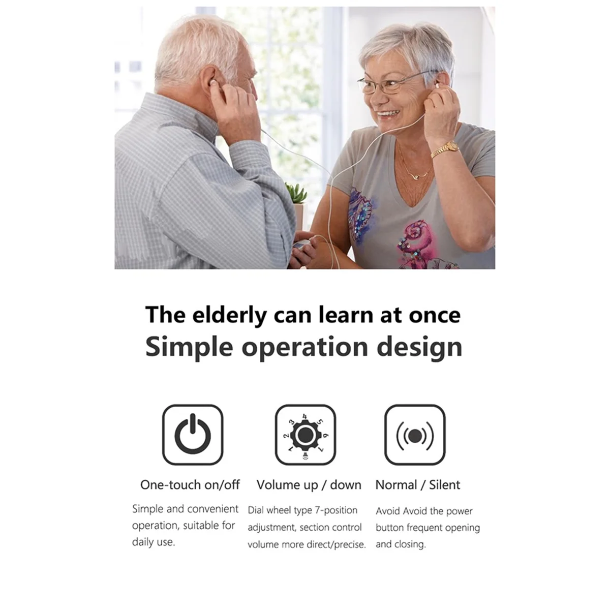 X11A Pocket Hearing Aids for Seniors Rechargeable Noise Cancelling Hearing Amplifier Pocket Talker Hearing Loss,Hearing Aids