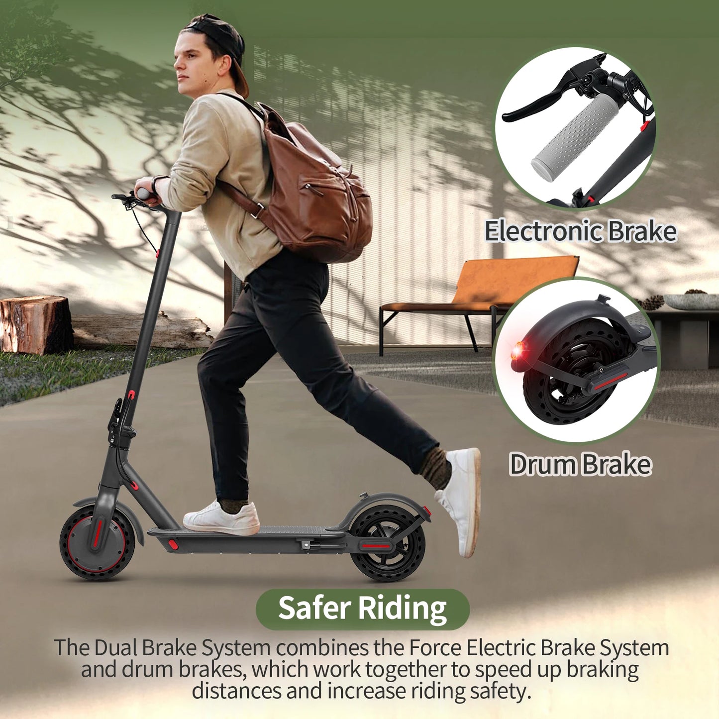 ES80/M365 X1 Electric Scooter – 36V 500W 35KM Range
