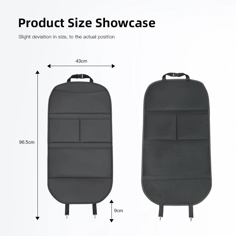 Leather Car Seat Back Protector Waterproof Kick Mat