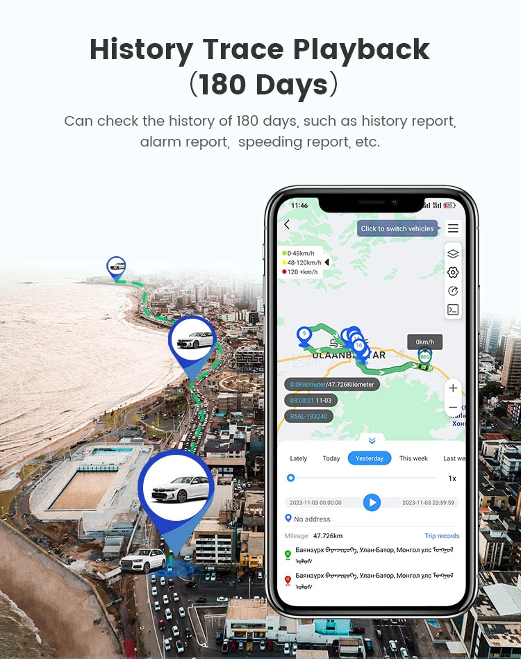 Car Anti-Theft GPS Tracker Real-Time Fleet Device