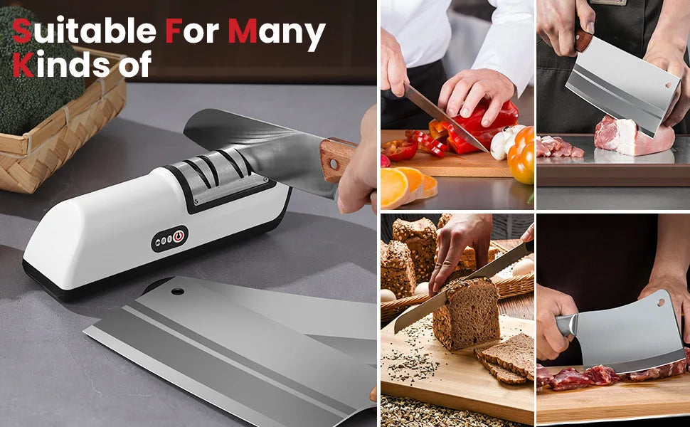 4-Gear Electric Knife Sharpener Professional Automatic