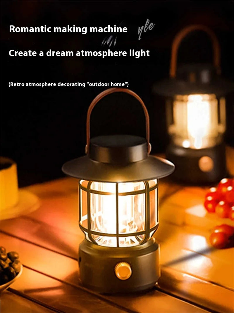 Lohascamping LED Retro Camping Lamp Rechargeable Light