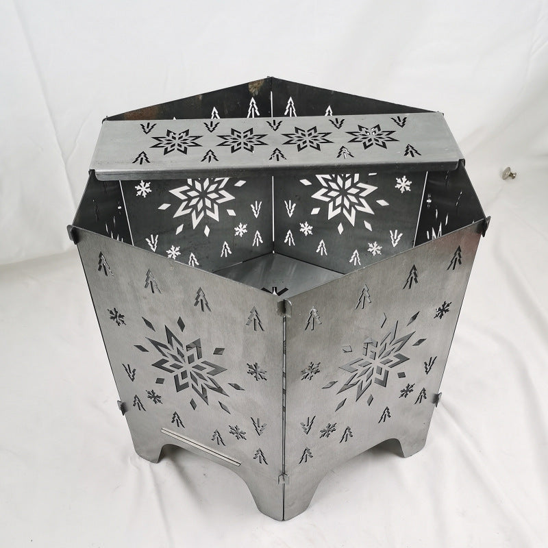 Camping Firewood Stove Portable Outdoor Campfire Table