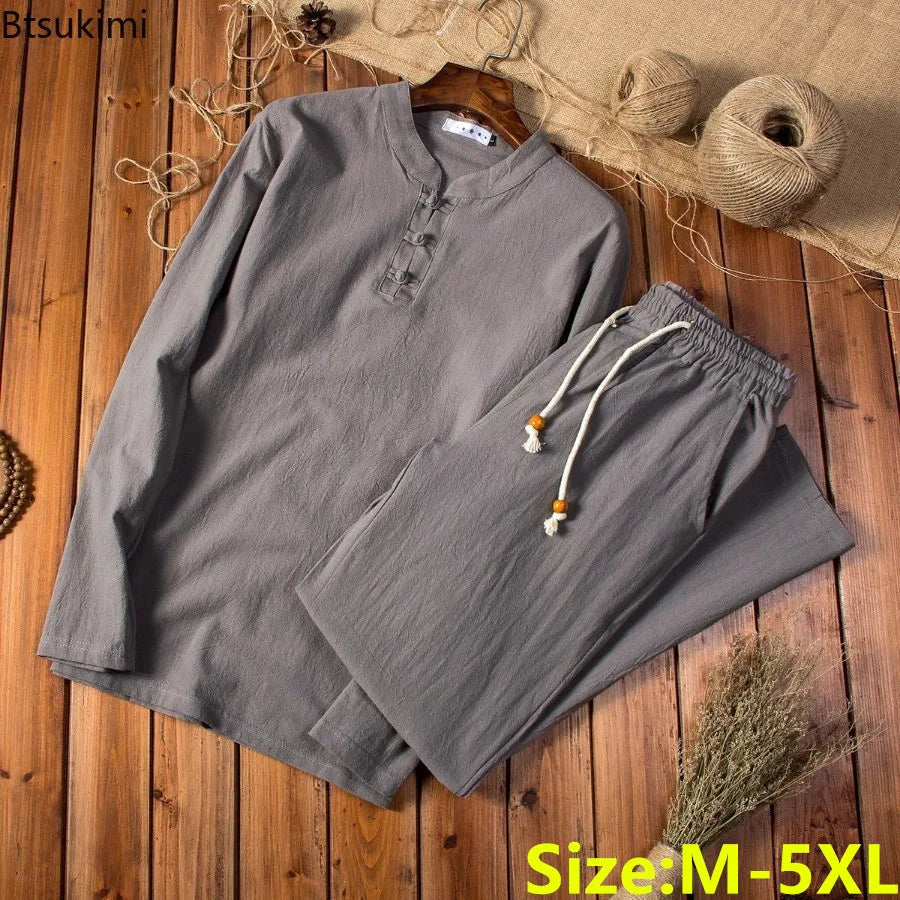 Men’s Cotton Suit Set