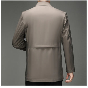 Trench Coat – Business Casual Single Breasted Jacket