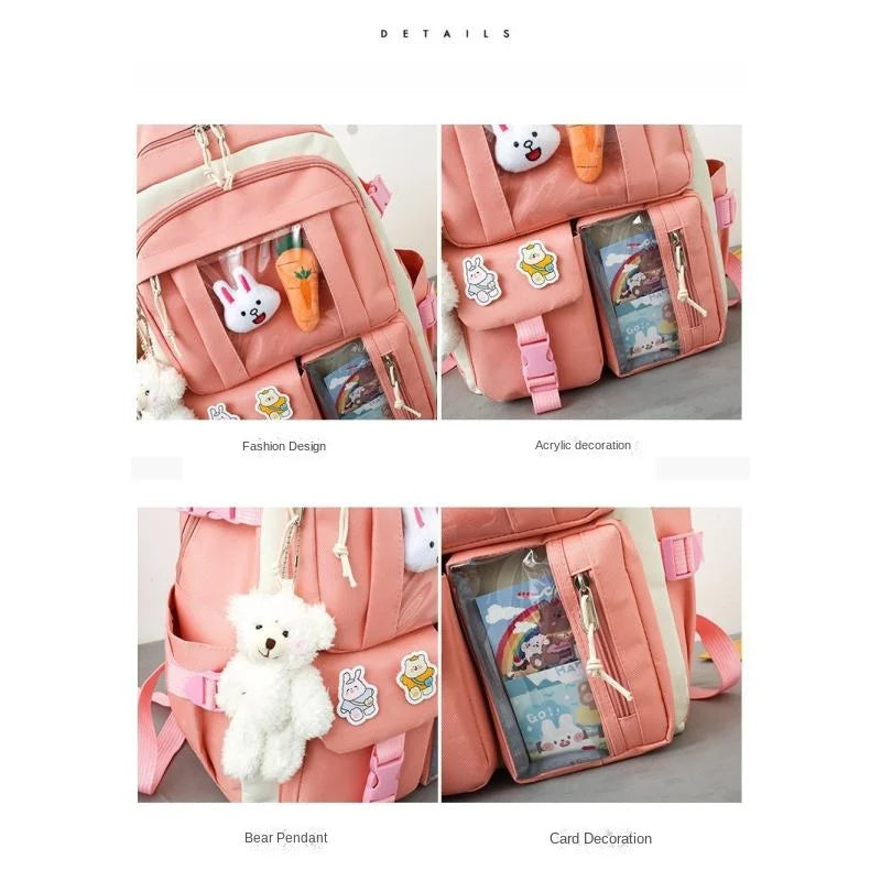 School bag female light schoolboy cute summer girl large capacity kids backpack backpack