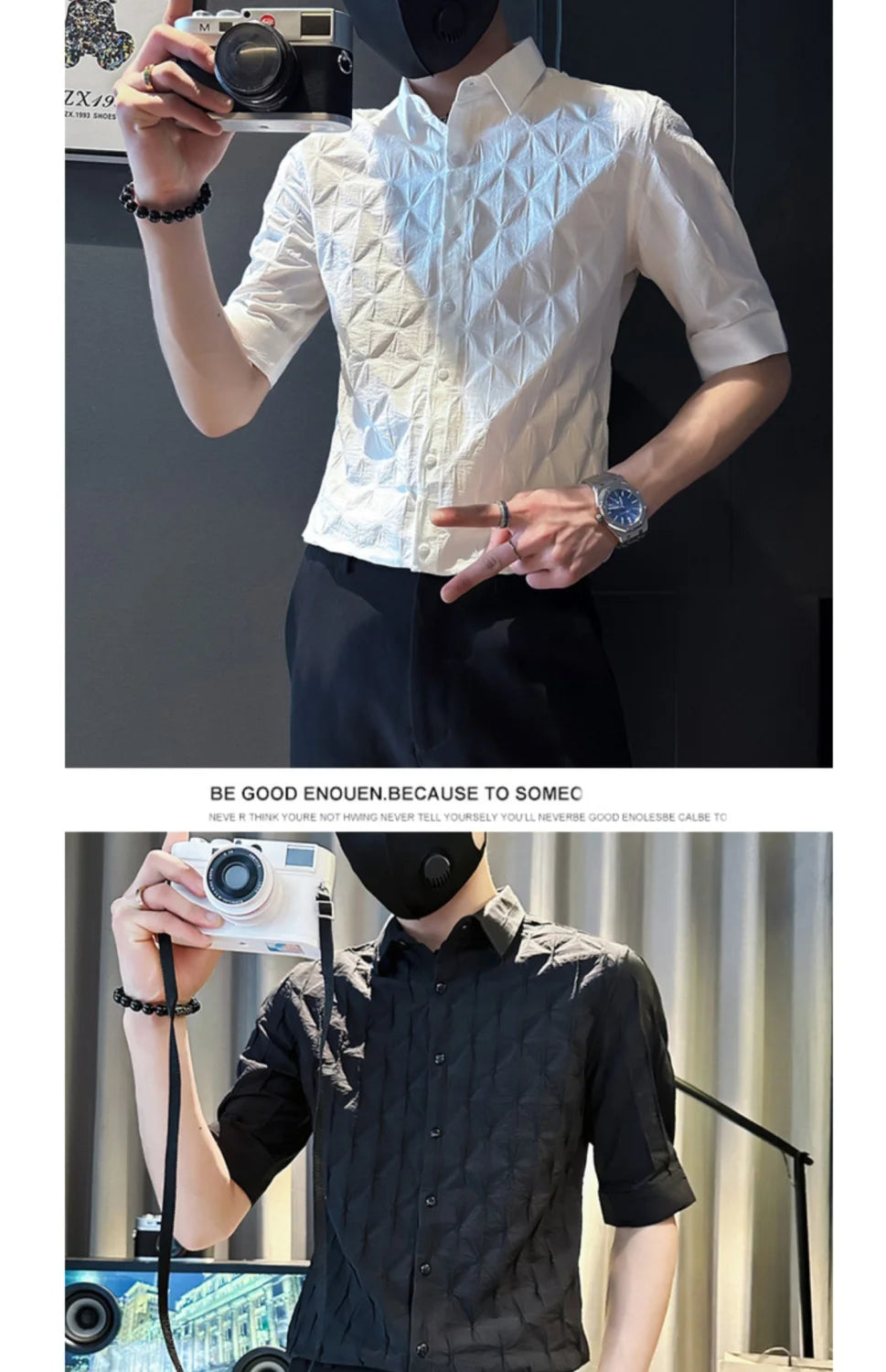 Men’s Business Casual Short Sleeve Shirt