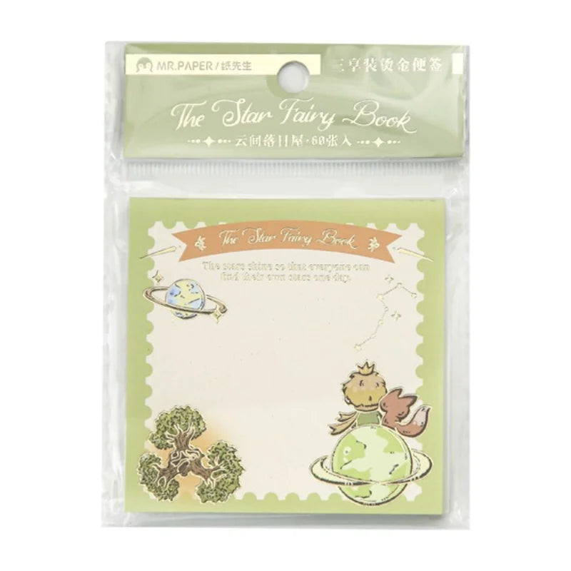 ¥ Back-to-School Essential: Le Petit Prince Sticky Notes|Artist-Designed Illustrations for Journals/Textbooks/Desk Give the Gift