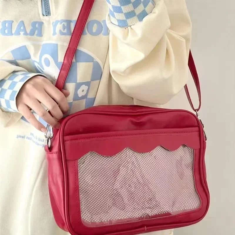 Japanese Harajuku Transparent Ita Bag for Girls