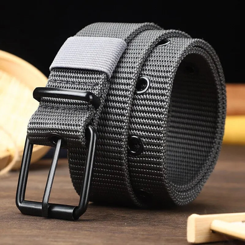 Canvas Pin Buckle Eyelet Belt Casual