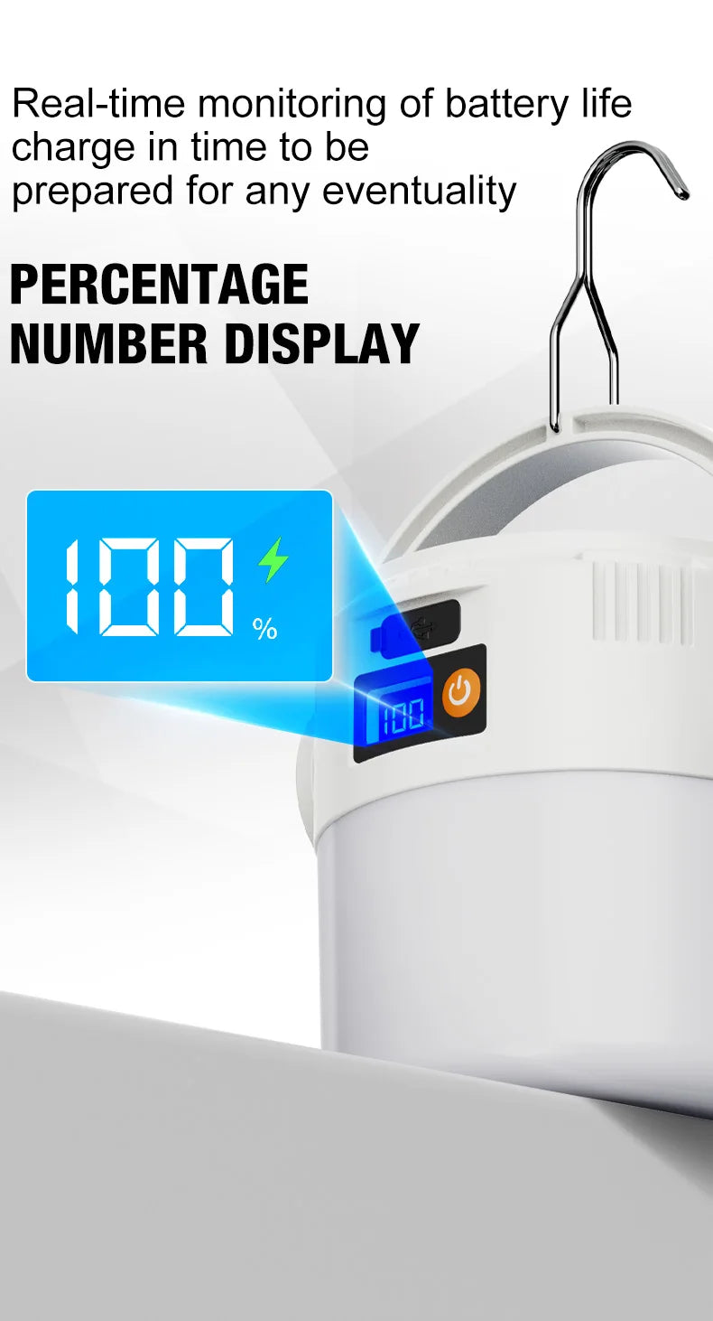 Portable camping light, LED camping light, outdoor tent light, rechargeable flashlight, LED tent light, portable durable camping