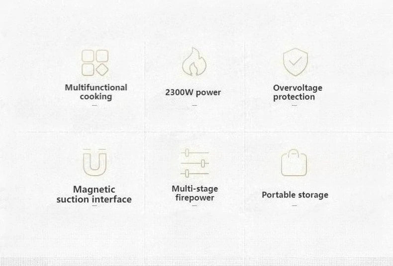 2300W Multifunctional Gas Stove for Outdoor Camping & Hiking