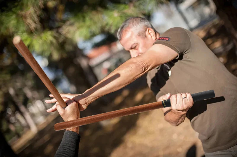 Wushu Stick Self-defense Solid Wood Stick 50cm Philippine Short Stick Emergency Short Stick Escape Tool High-quality Wood