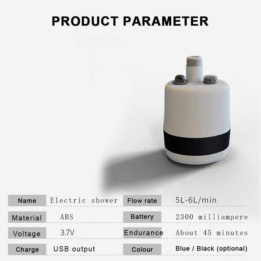 Rechargeable Handheld Camping Shower Portable Electric