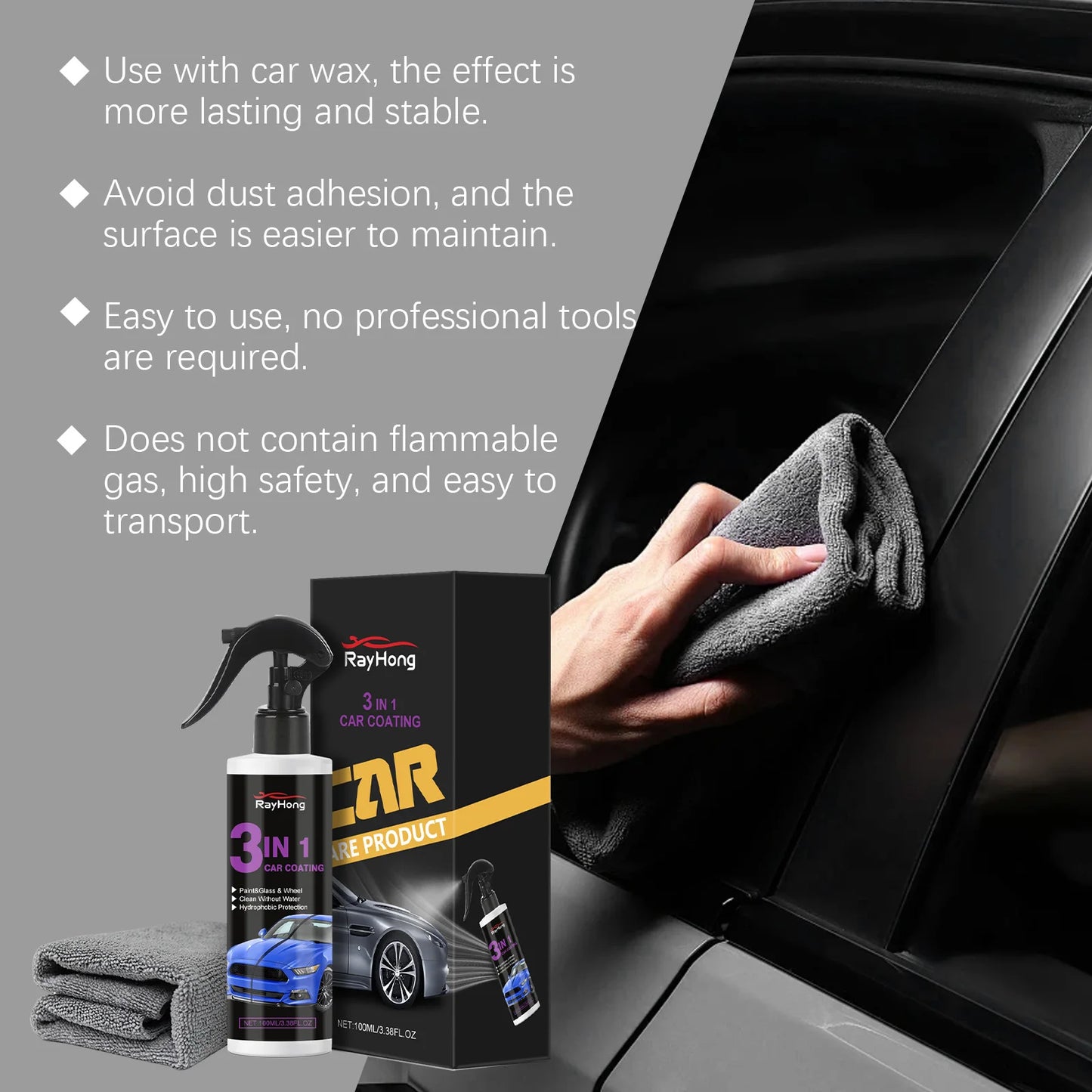 3-in-1 Car Ceramic Coating Liquid Crystal – High Protection