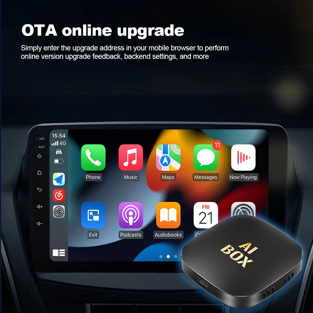 Smart Ai Box Android Wireless CarPlay Android Auto Adapter Android 13 CarPlay For Netflix For YouTube car intelligent systems