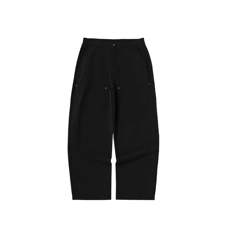 Men’s Wide-Leg Street Style Work Pants Autumn 2025