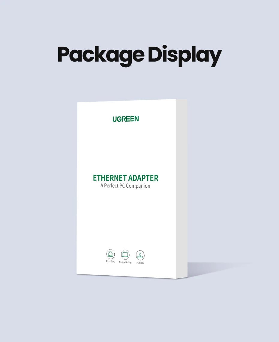 UGREEN USB C Ethernet Adapter 1000/100Mbps USB Lan RJ45 Thunderbolt 3 for Laptop Macbook Samsung iPad USB Ethernet Network Card