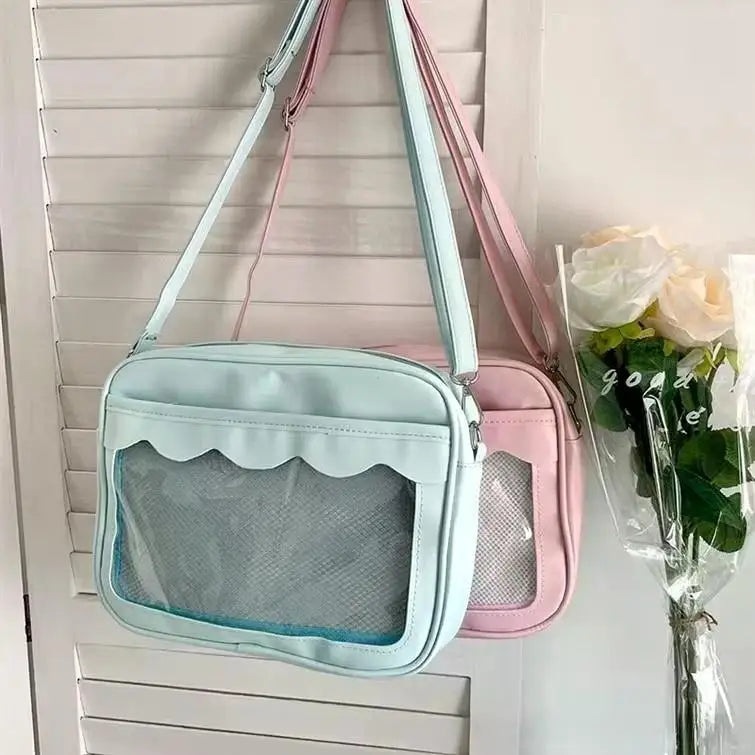 Japanese Harajuku Transparent Ita Bag for Girls