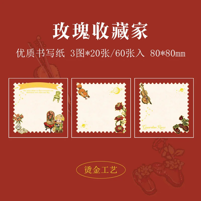 ¥ Back-to-School Essential: Le Petit Prince Sticky Notes|Artist-Designed Illustrations for Journals/Textbooks/Desk Give the Gift