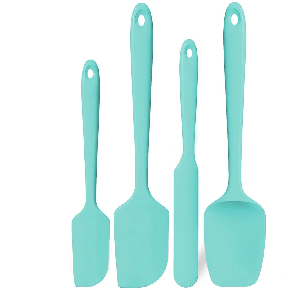 600°F Silicone Spatula Set Non-Slip Baking Tools (4pcs)