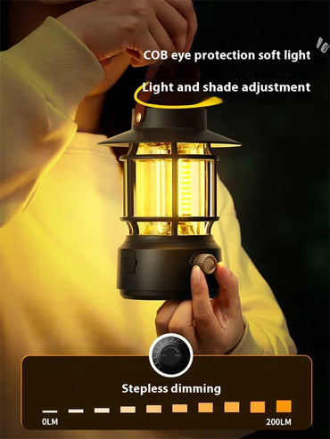 Lohascamping LED Retro Camping Lamp Rechargeable Light