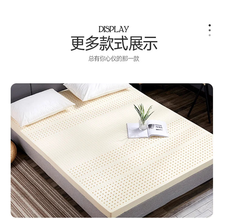 Thailand 100% natural latex mattress massage luxury mat tatami antibacterial home mattress King Queen Twin Full Size