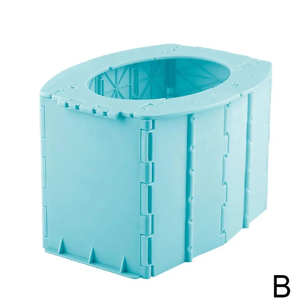 Portable Folding Toilet Commode Car Camping For Travel Bucket Camp Hiking Long Trip Outdoor Multifunction Children's Toilet