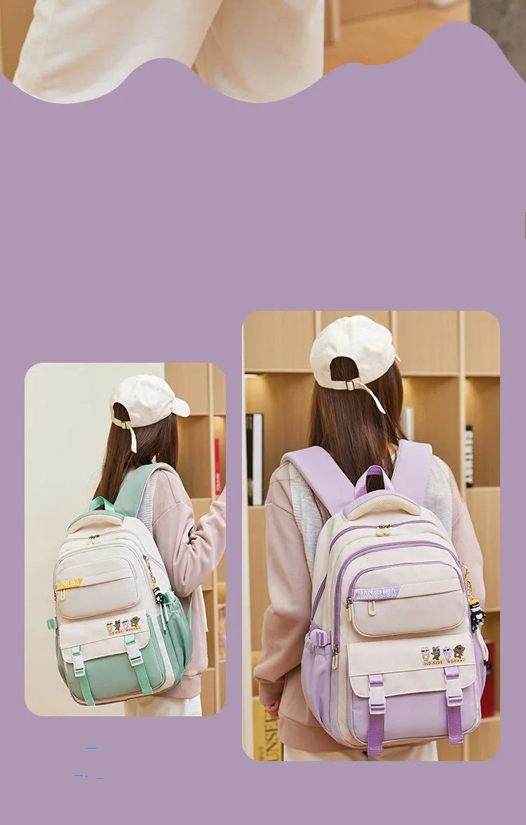 Children School bags set Girls Primary Backpack Kids school backpcak 3 pcs princess schoolbags kids mochilas escolar infantil