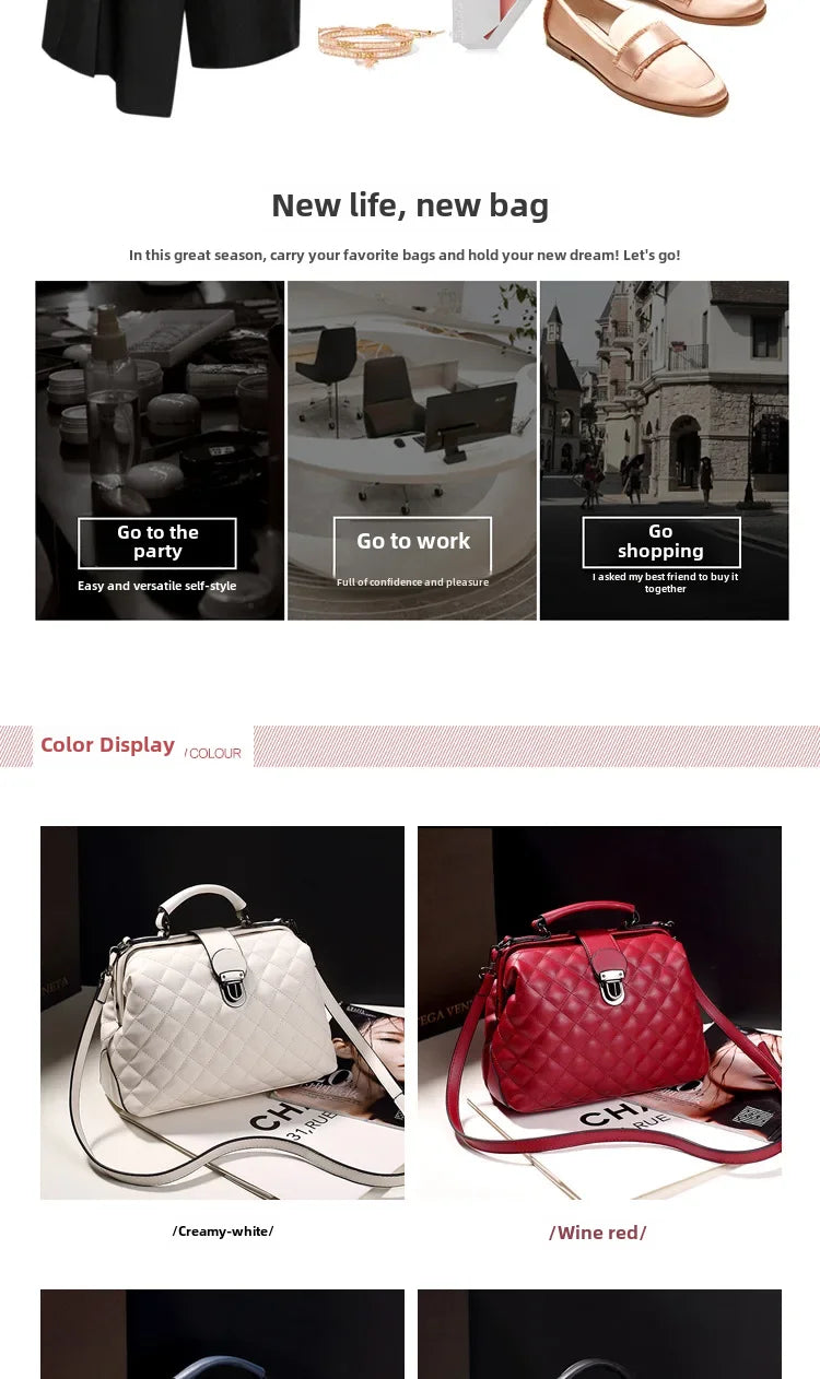 Vintage Argyll Crossbody Bag – Women’s Doctor Handbag