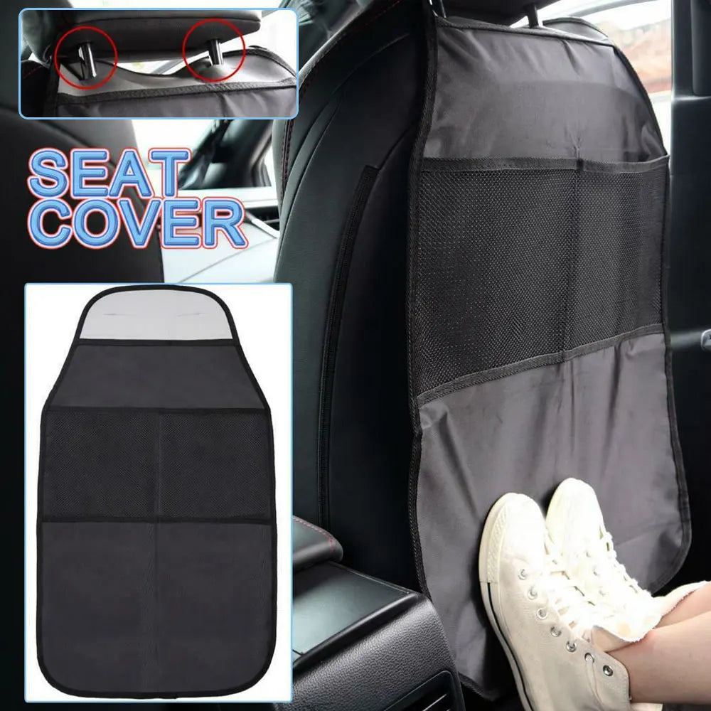 Car Seat Back Protector with Storage Kids Anti-Kick Mat