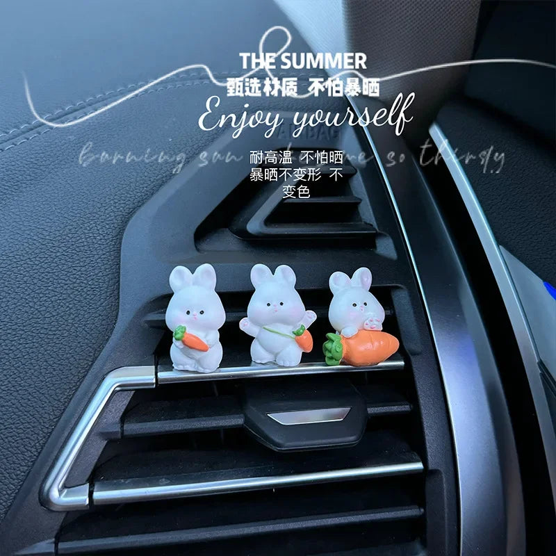 Cute Bunny Car Interior Accessory Console Decoration