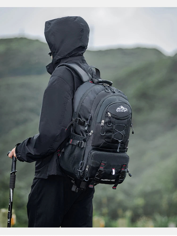 Travel backpack 40L waterproof lightweight outdoor hiking, men's and women's camping backpack