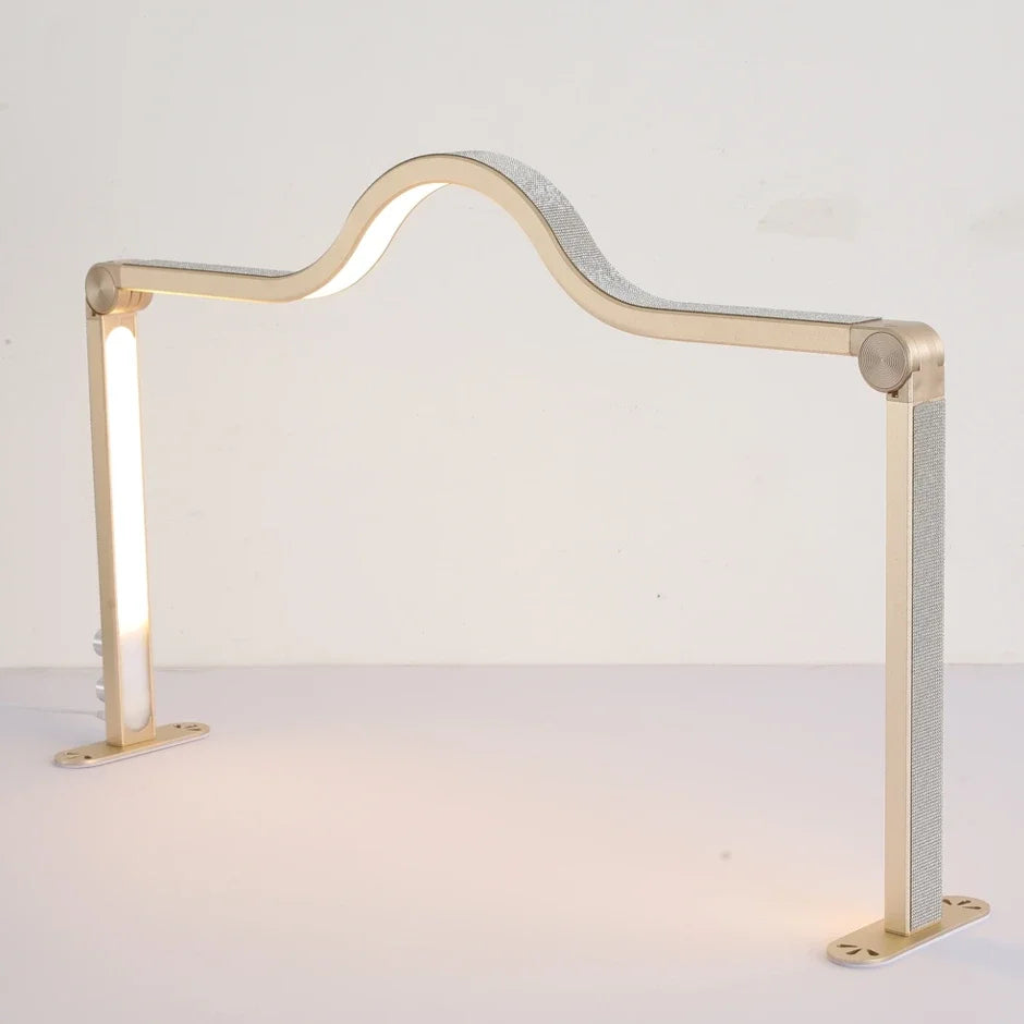 48W Half Moon LED Nail Lamp – Foldable Beauty Desk Light