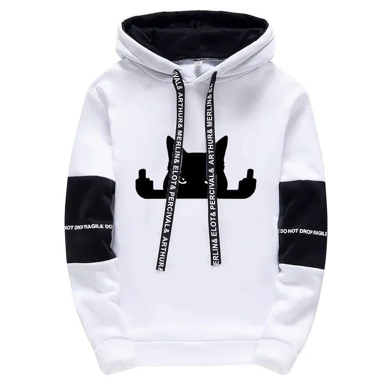 Men’s Hoodie & Sweatpants Set – Casual Printed Tracksuit