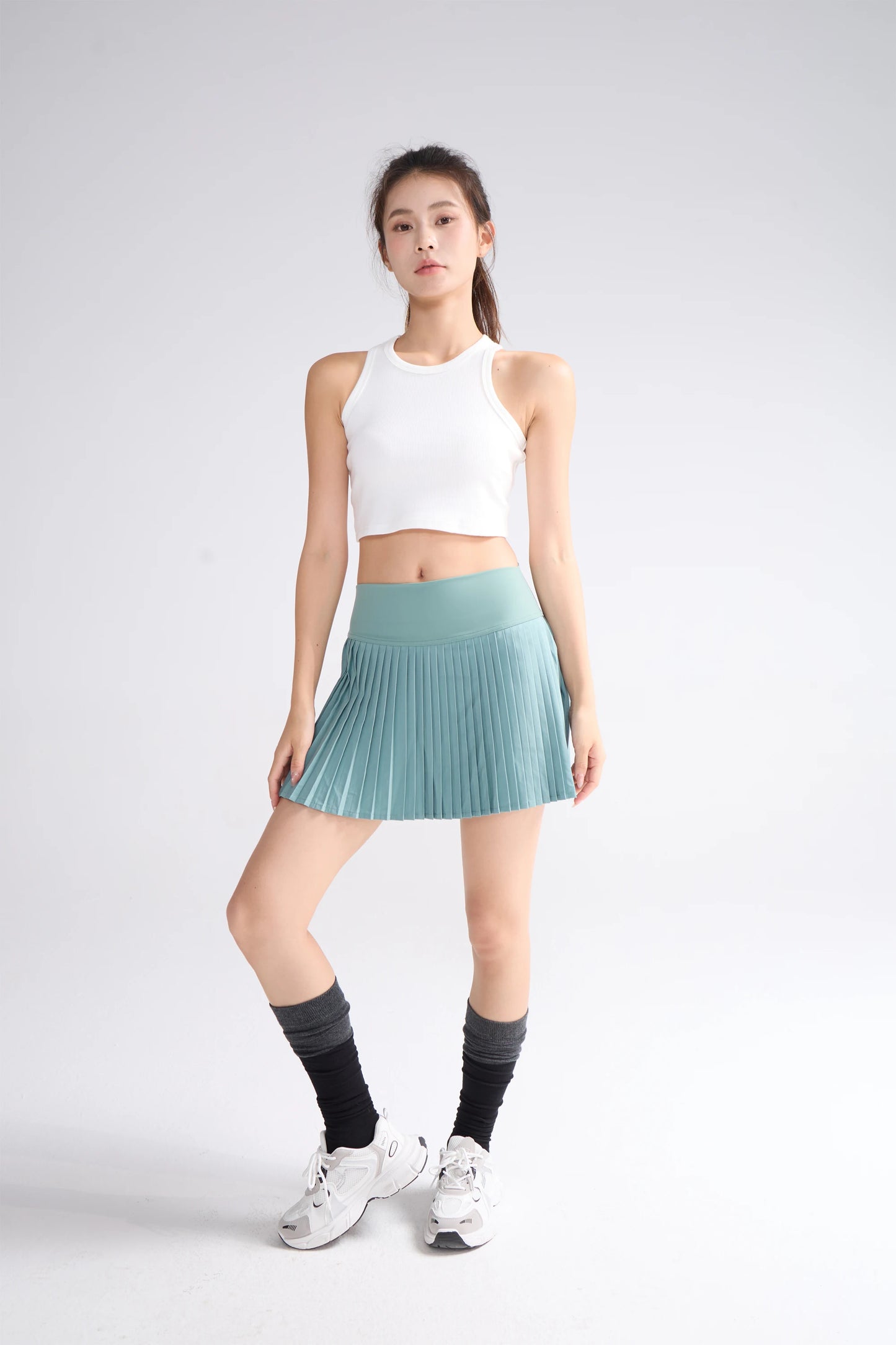 Women’s Tennis & Yoga Skirt – Pleated Quick-Dry Skort