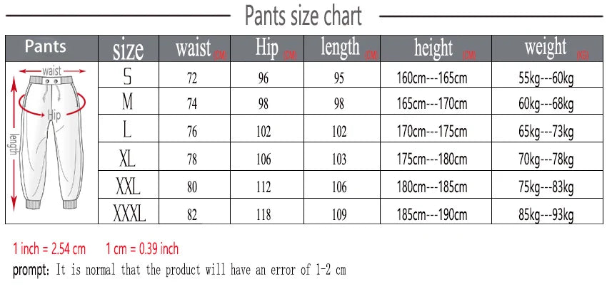 Men’s Jogger Pants Winter Sweatpants