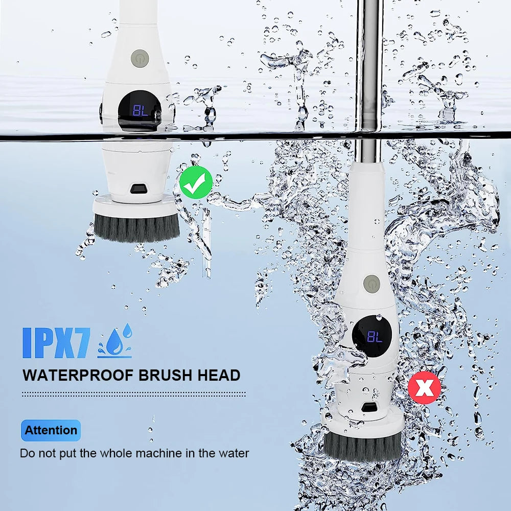 Electric Cleaning Brush – Wireless Household Scrubber