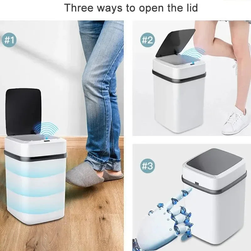 13L Smart Touch Trash Can for Kitchen & Bathroom