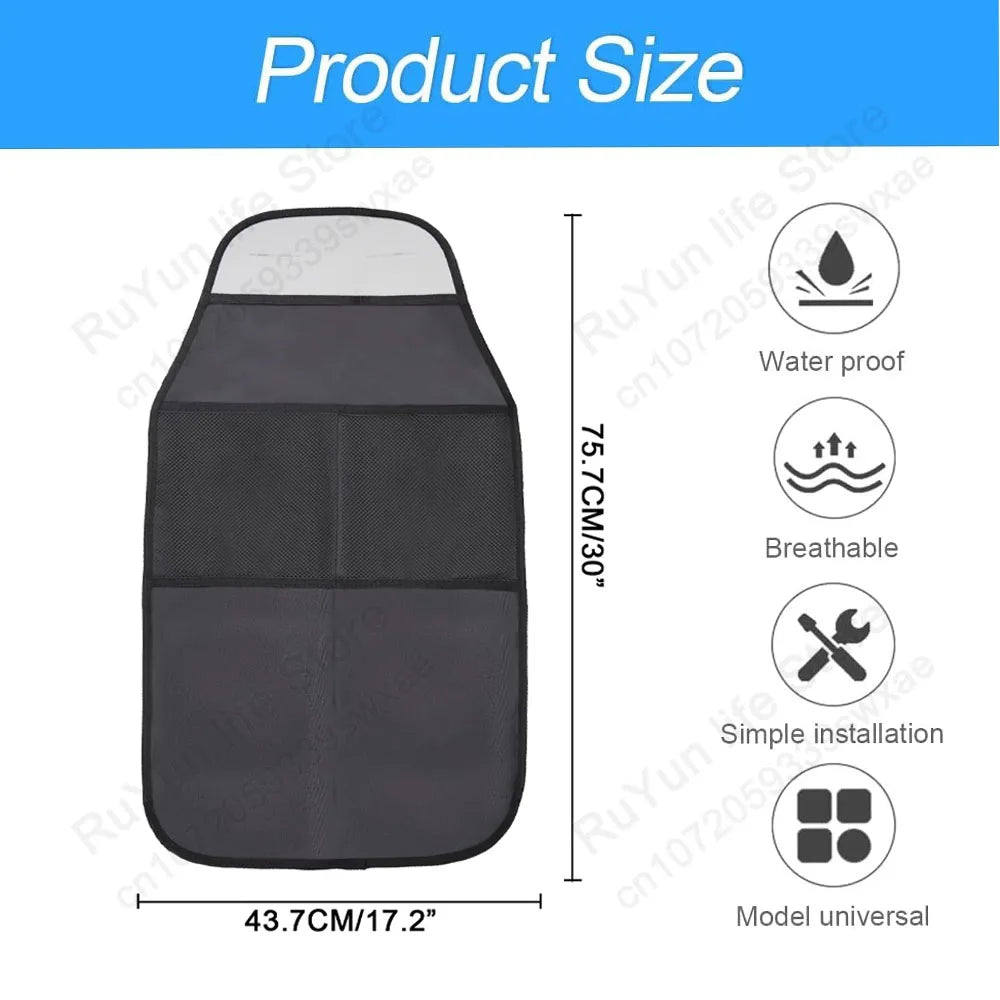 Caer Kids Car Seat Back Protector with Organizer Universal