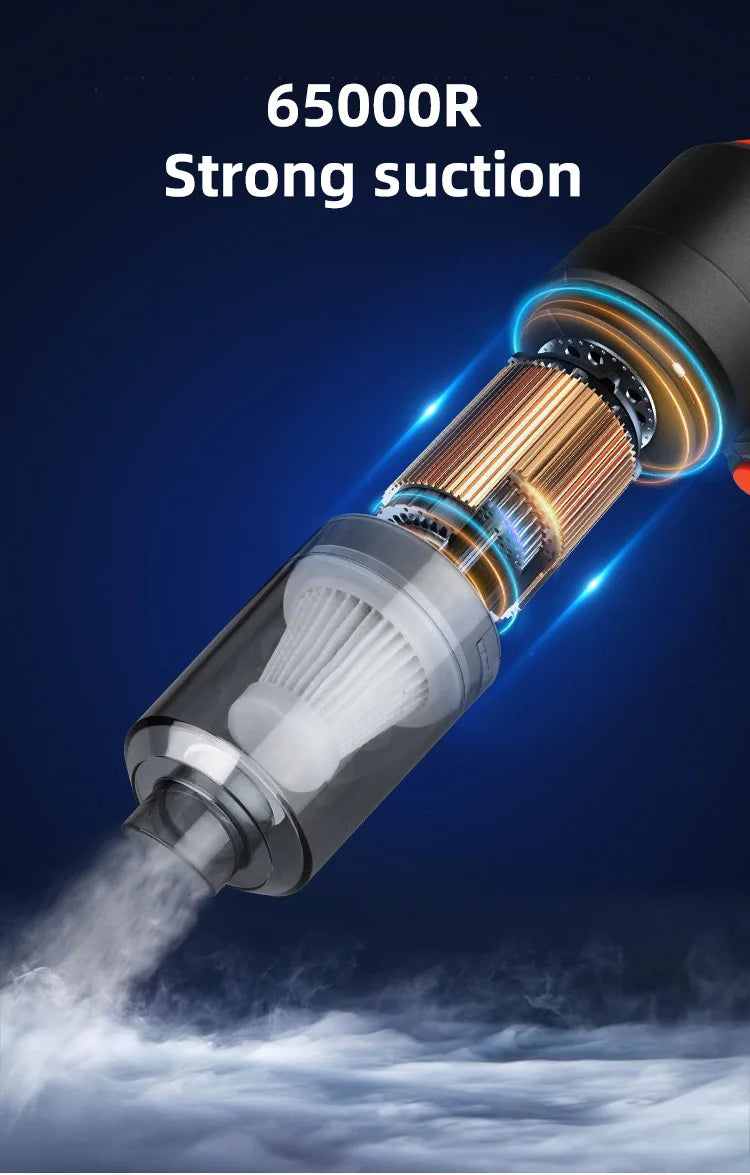 Portable Car Vacuum Cleaner Wireless Handheld Mini