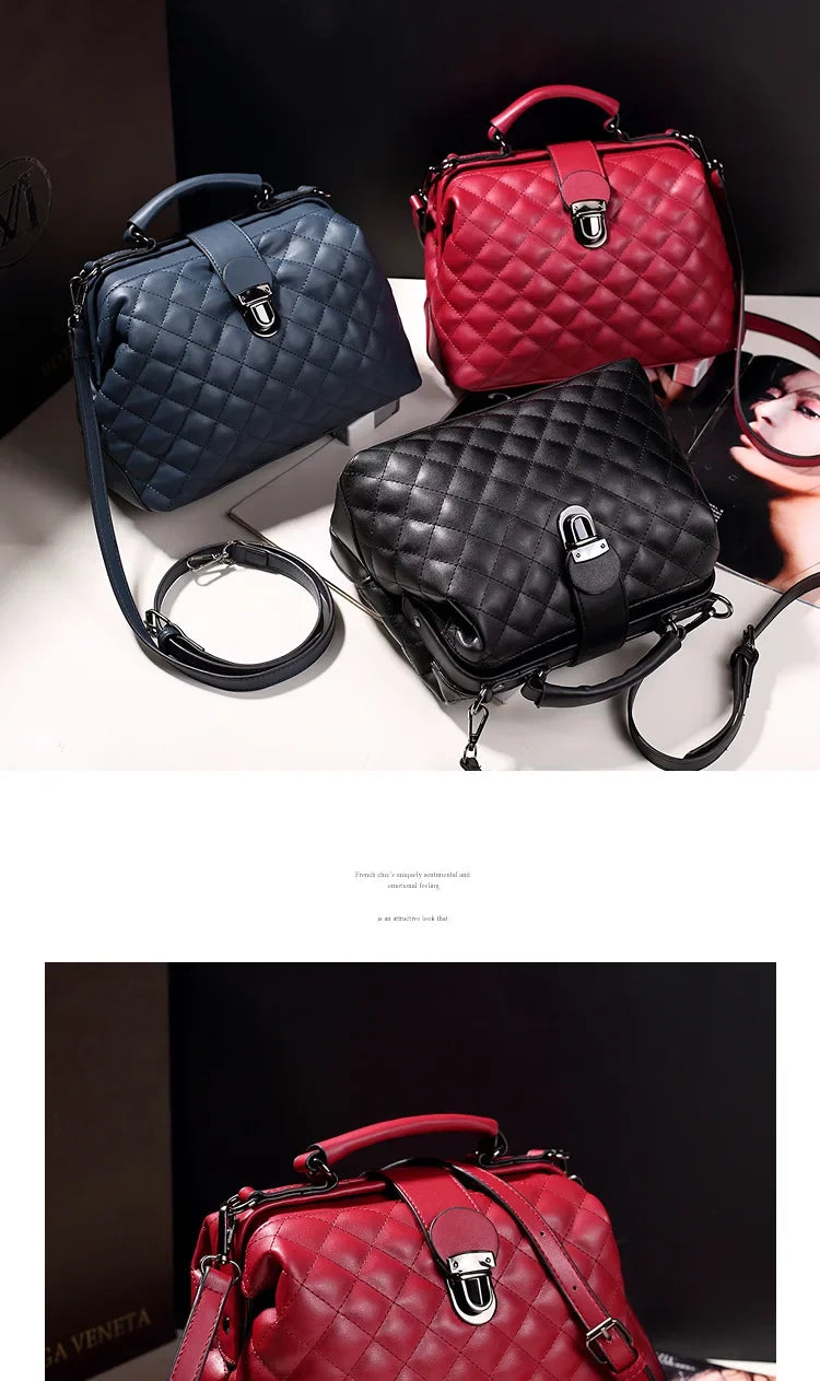 Vintage Argyll Crossbody Bag – Women’s Doctor Handbag