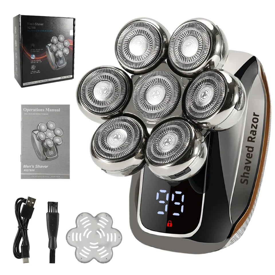 7D Electric Head Shaver for Bald Men