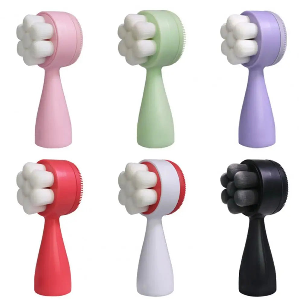 Double-Sided Silicone Facial Cleansing Brush
