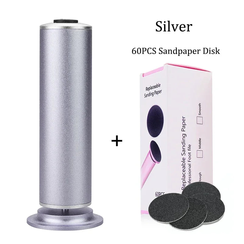 Electric Pedicure Foot File – Callus Remover w/ Sandpaper