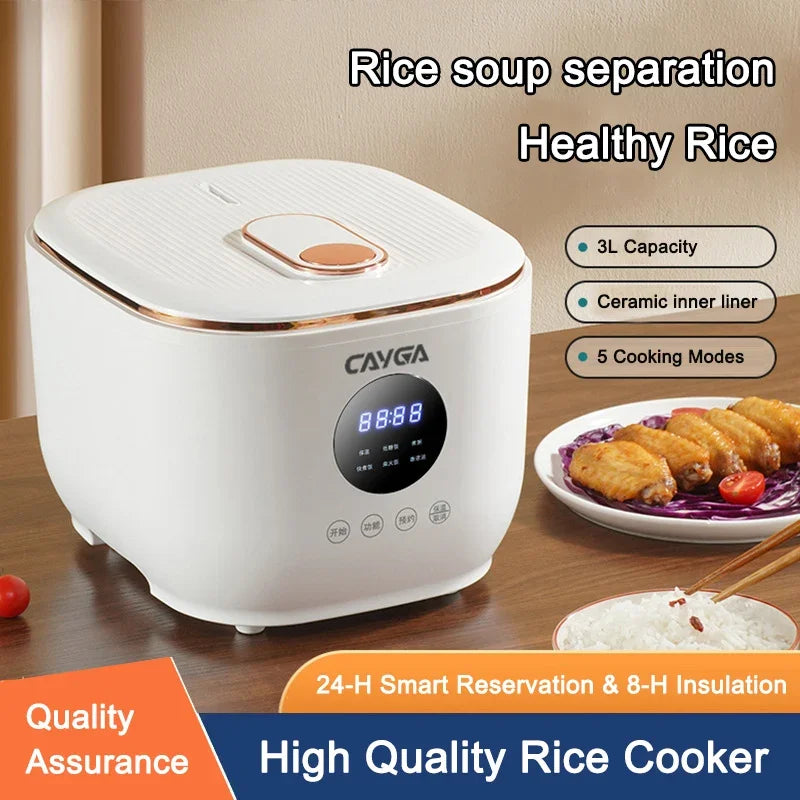 3L Smart Electric Rice Cooker Multi-Purpose Digital